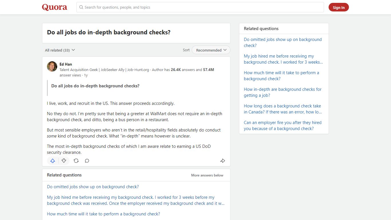 Do all jobs do in-depth background checks? - Quora